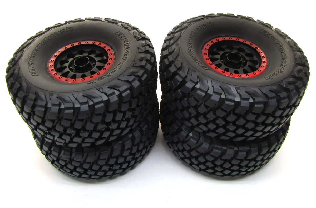 Fits Unlimited Desert Racer Udr - Tires & Wheels (Red) Baja Kr3 Glued 85076-4 1