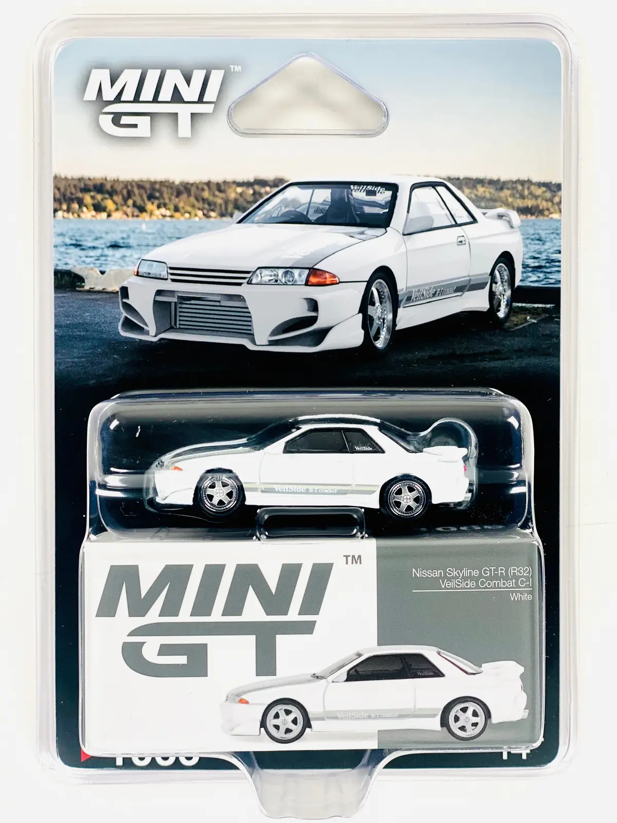 Mini Gt Nissan Skyline Gt-R (R32) Veilside Combat C-I White #1066 1