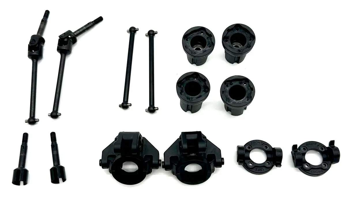 Losi Lmt Grave Digger 2.0 Axles & Knuckles Spindles Driveshafts Los04028 1
