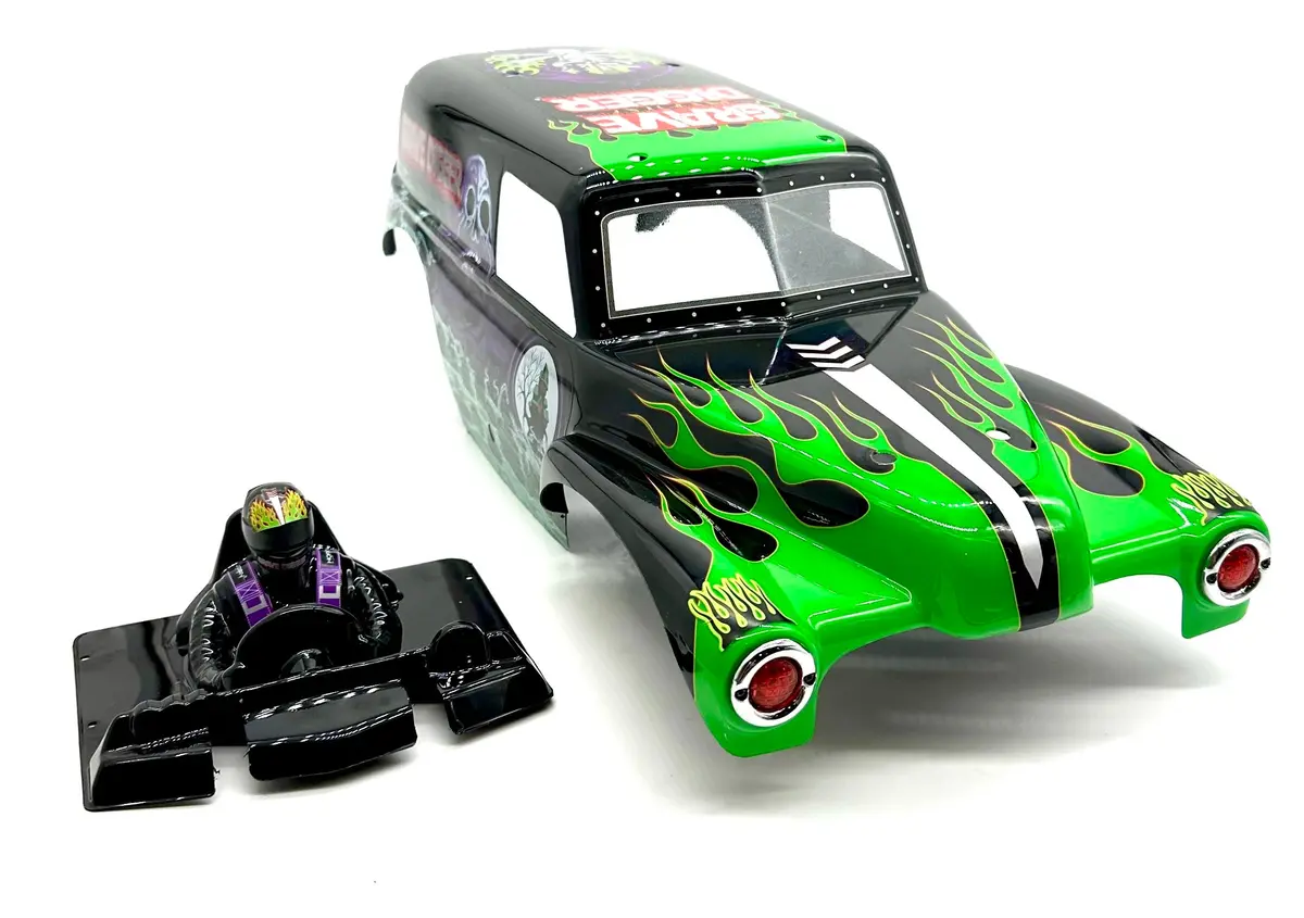 Losi Lmt Grave Digger 2.0 Body Green Shell Monster Truck  Los04028 1