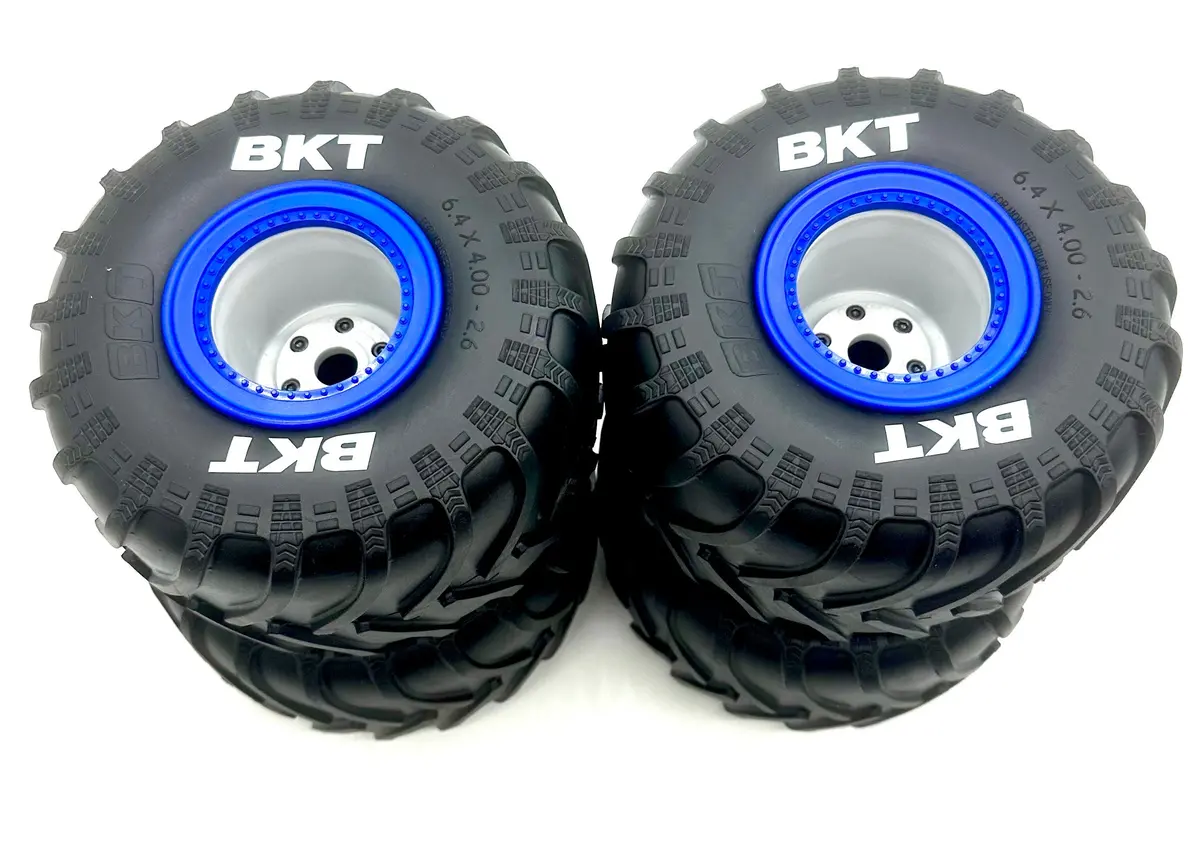 Losi Lmt Son Uva Digger 2.0 Tires (Set Of 4 Tyres Blue Rims Wheels Los04028 1