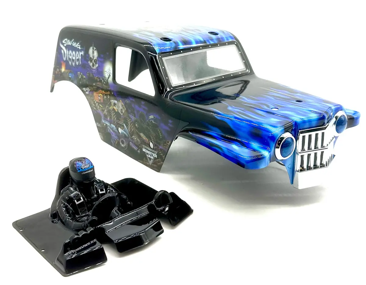 Losi Lmt Son Uva Digger 2.0 Body Blue Shell Monster Truck  Los04028 1
