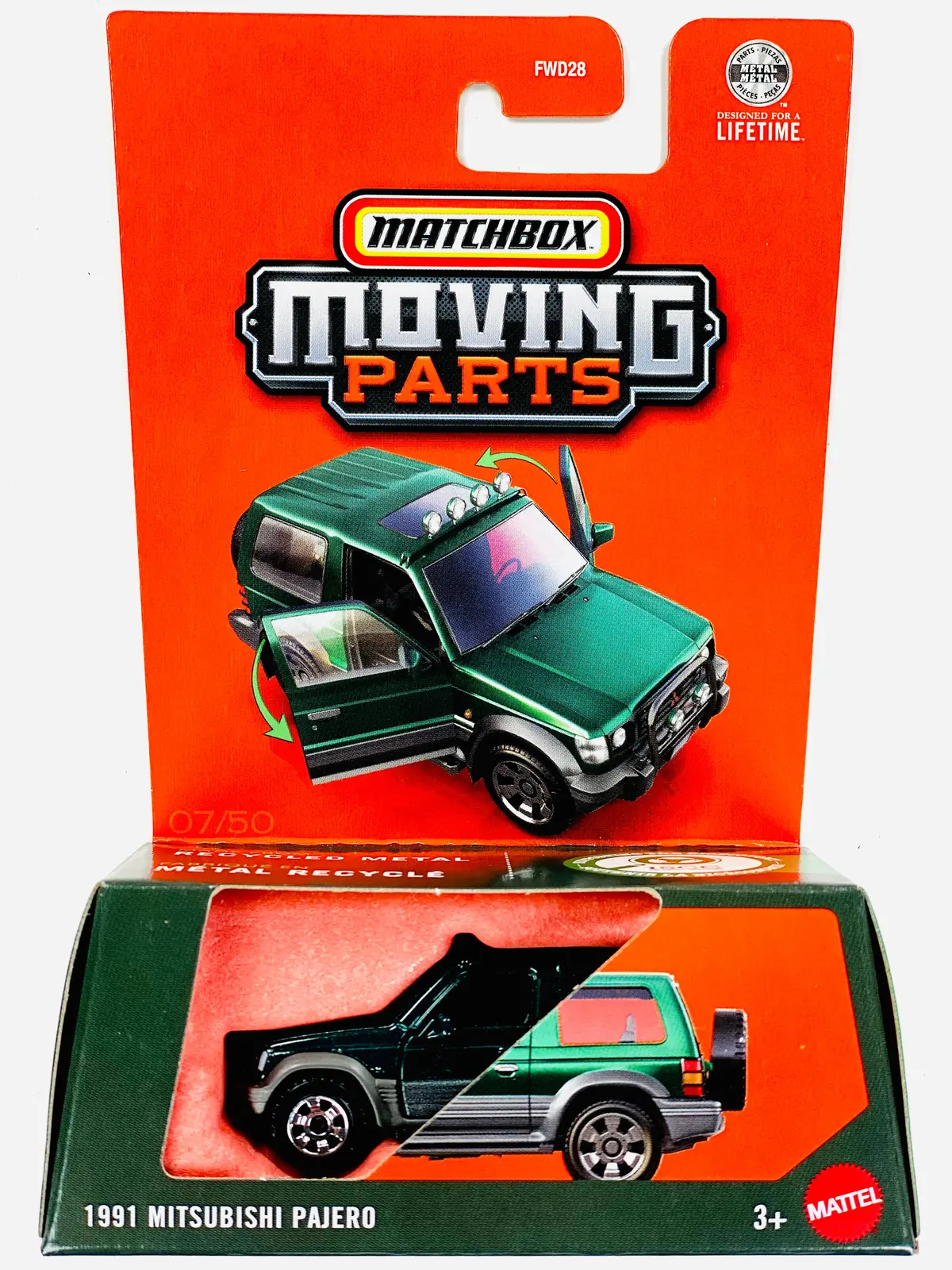 Matchbox 2026 Moving Parts Case J 1991 Mitsubishi Pajero 1