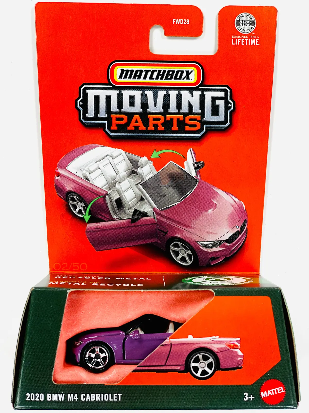 Matchbox 2026 Moving Parts Case J 2020 Bmw M4 Cabriolet 1