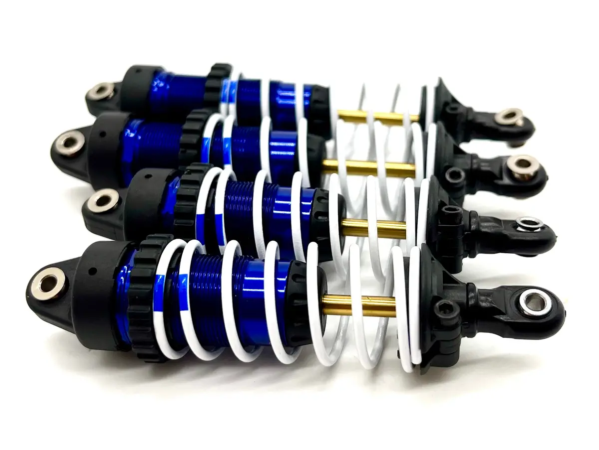 Slash Modified - Shocks, Front & Rear 7462 Blue Gtr W/Springs Traxxas 104354-74 1