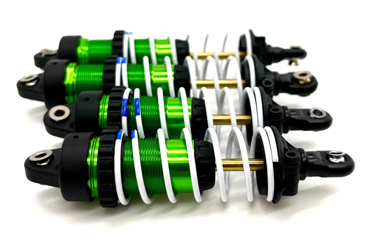 Slash Modified - Shocks, Front & Rear Green Gtr Xxlong W/Springs Traxxas 104354-74 1