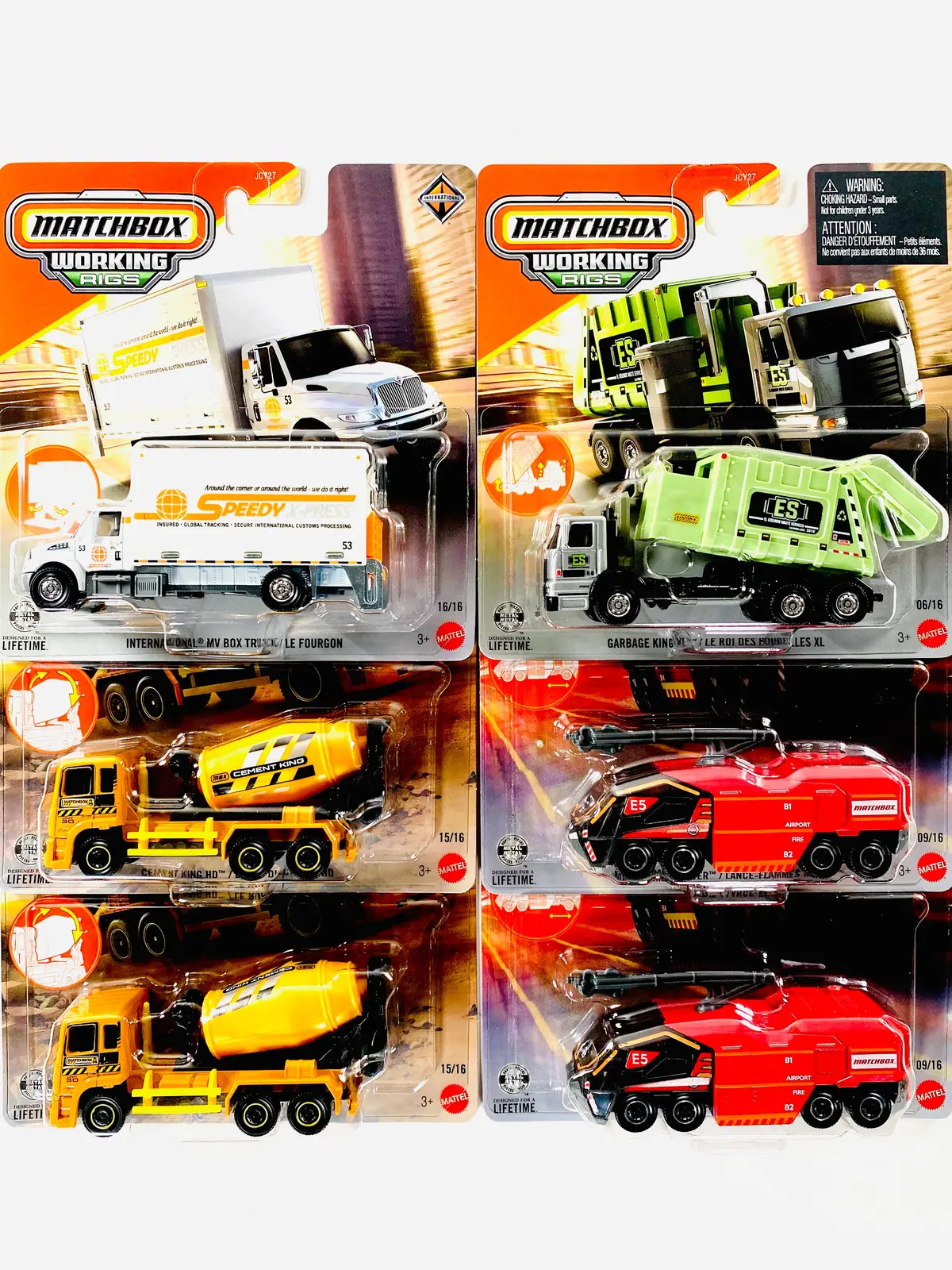 Matchbox 2025 Real Working Rigs Factory Sealed Case G (6 Cars) 1