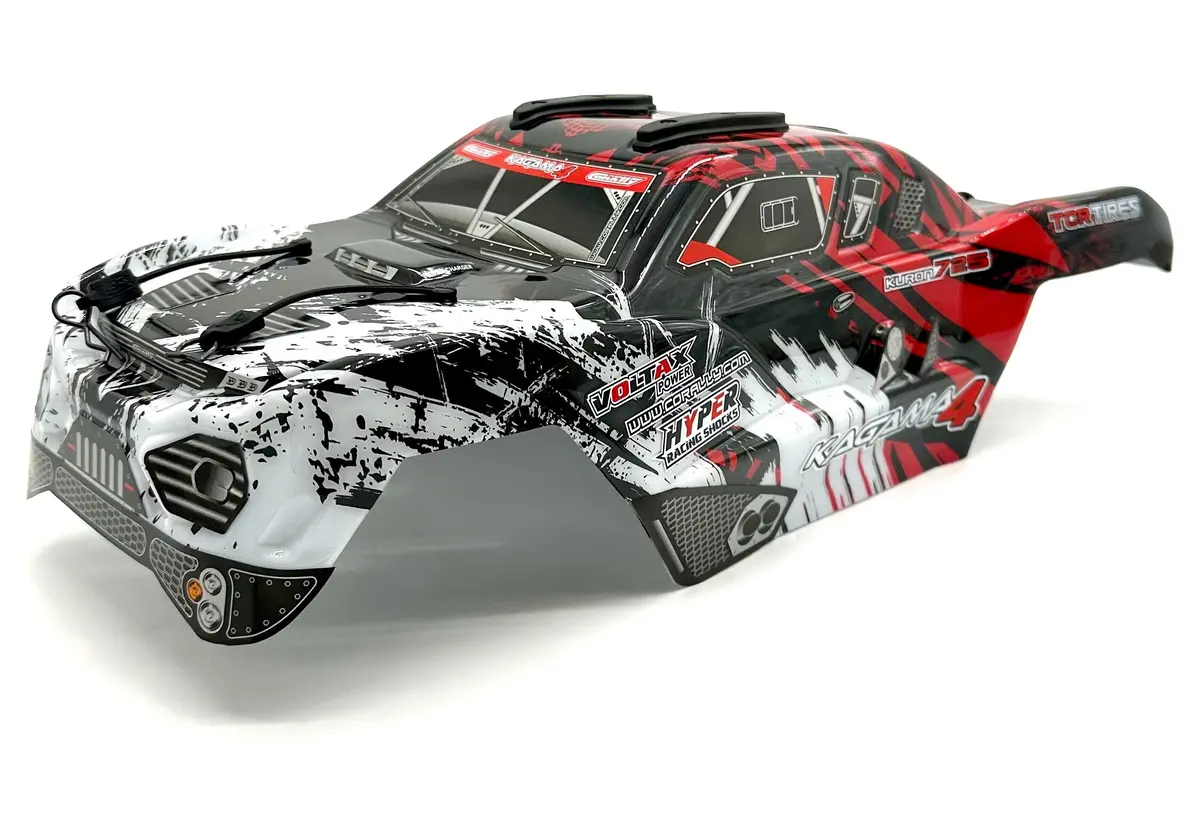 Team Corally Kagama 4 - Body (Red Painted Buggy Trimmed C-00293 1