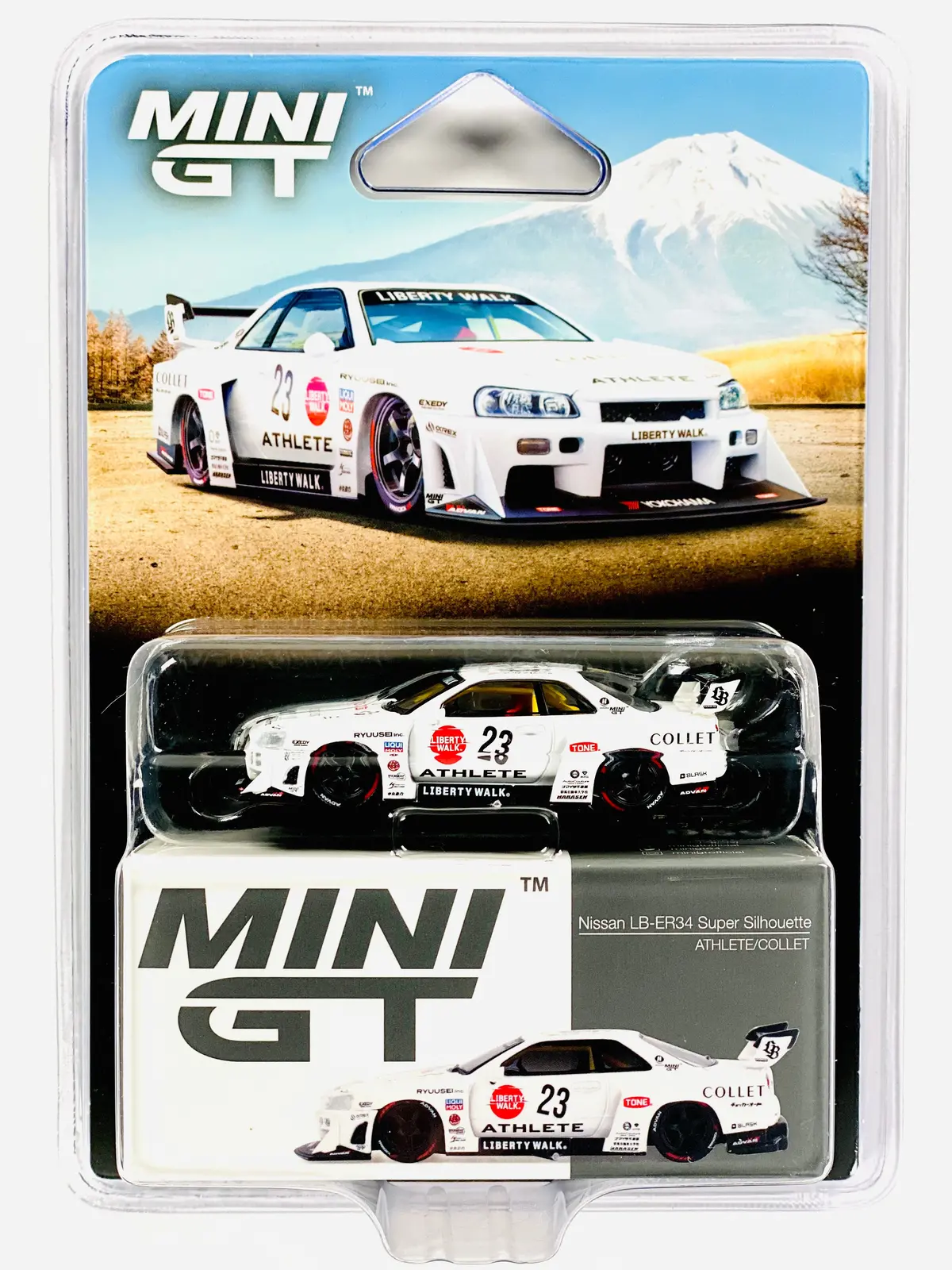 Mini Gt Mijo Exclusive Nissan Lb-Er34 Super Silhouette Athlete/Collet White #1059 1