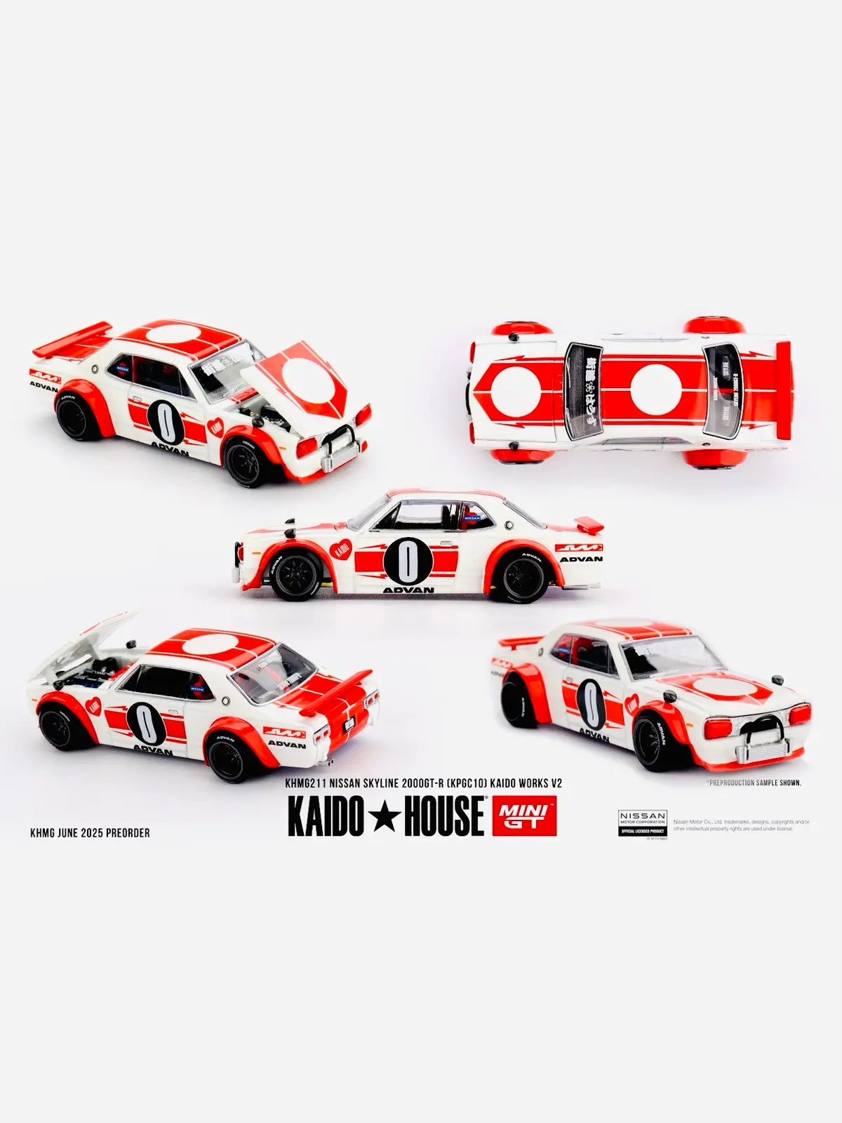 Mini Gt X Kaido House Collab Factory Sealed Nissan Skyline 2000Gt-R (Kpgc10) Kaido Works V2 #211 1