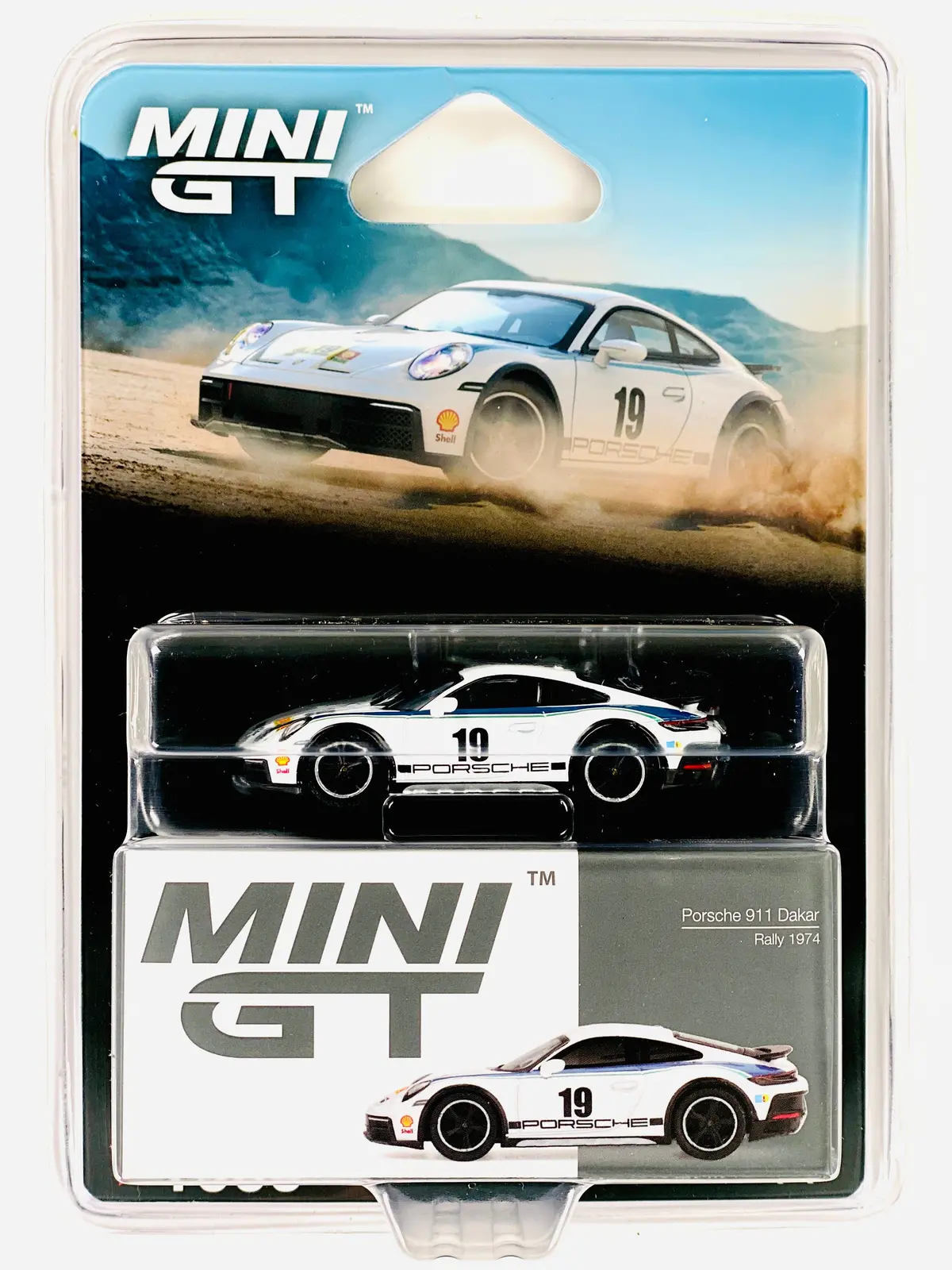 Mini Gt Mijo Exclusive Porsche 911 Dakar Rally 1974 White #1009 1