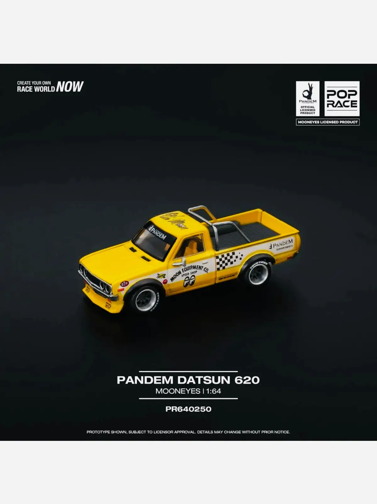 Pop Race Factory Sealed Pandem Datsun 620 Mooneyes #250 1