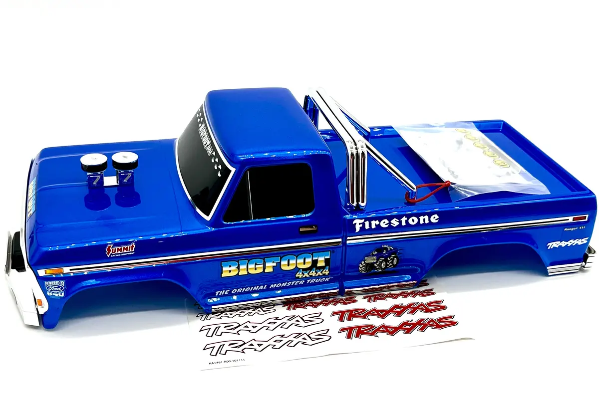 Bigfoot Bl-2S Clipless Body Original Blue Body Cover Shell & Decals (1/10 36334-4 1