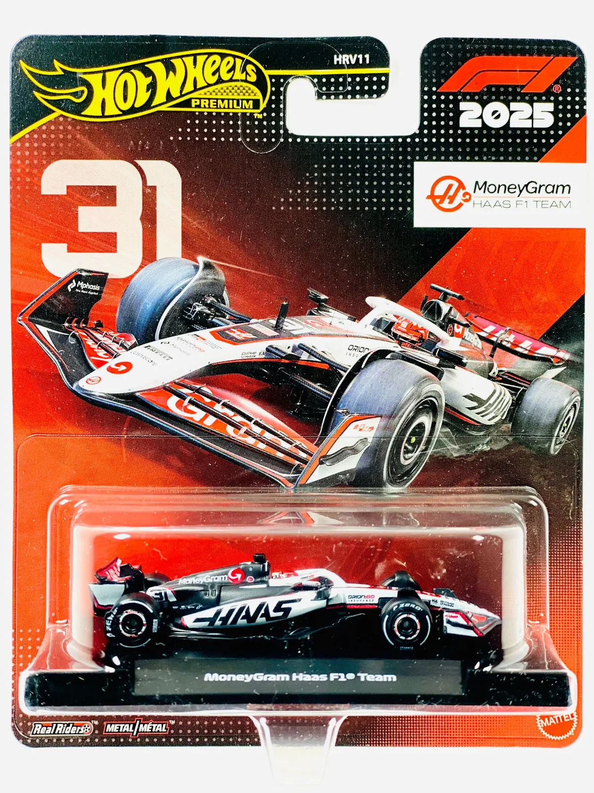 Hot Wheels 2025 F1 Formula 1 Race Team Esteban Ocon Moneygram Haas F1 Team #31 1