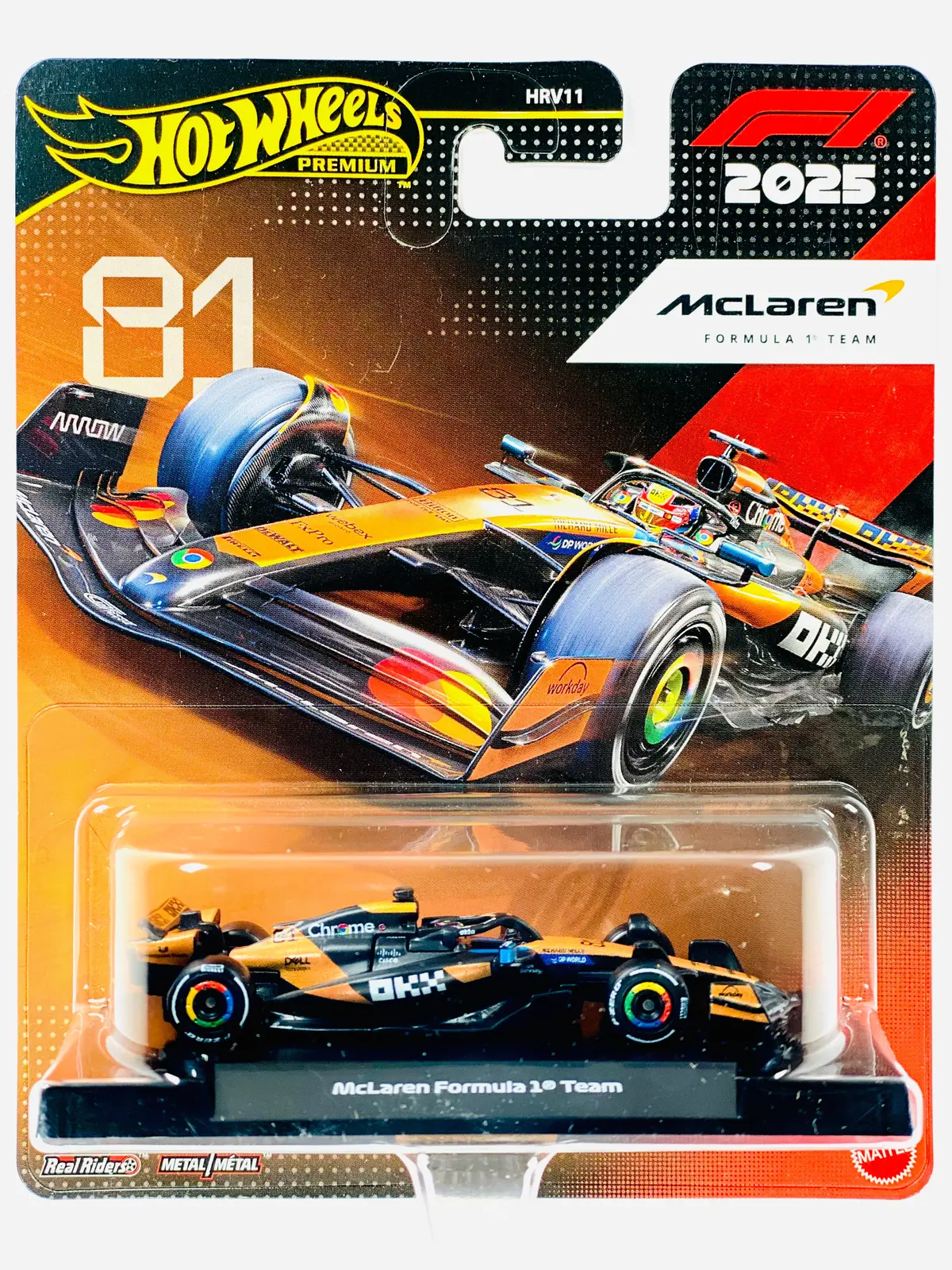 Hot Wheels 2025 F1 Formula 1 Race Team Oscar Piastri Mclaren Formula 1 Team #81 1