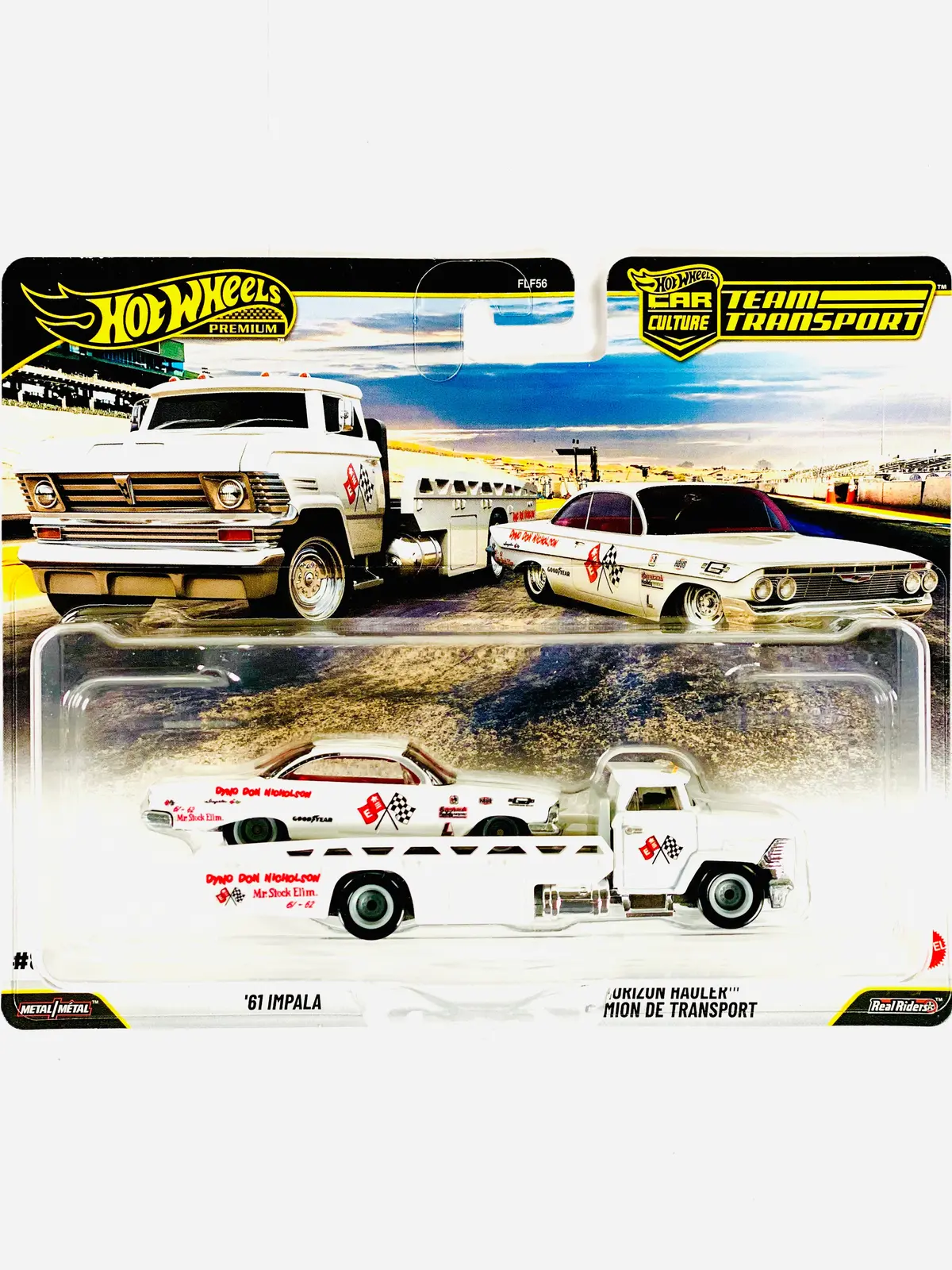 Hot Wheels 2026 Team Transport Case J Dyno Don Nicholson ’61 Impala & Horizon Hauler #87 1