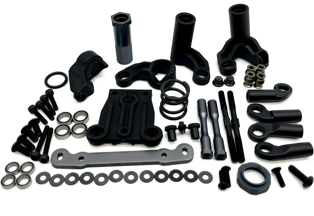 Tekno Nb48 2.2 Nitro Steering Set (Bag J) (Bell Crank, Servo Saver Upper Ackerman Plate Tkr9305 1