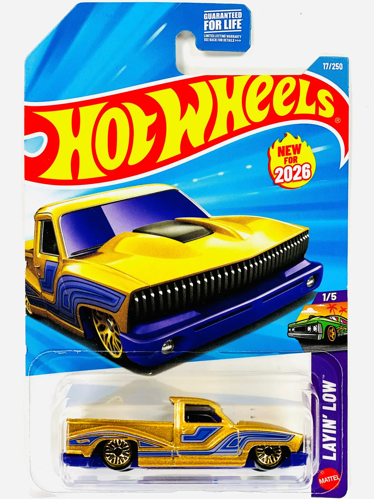 Hot Wheels 2026 Layin' Low Bounce'n Bass - Damaged Card 1