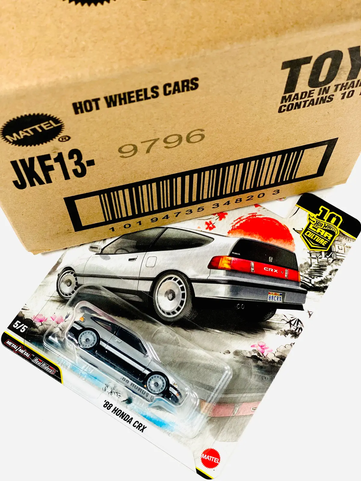 Hot Wheels 2026 Car Culture '88 Honda Crx Factory Sealed Solid Pack (10 Cars) 1