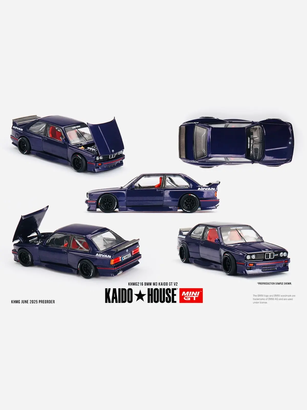 Mini Gt X Kaido House Collab Factory Sealed Bmw M3 Kaido Gt V2 Purple #216 1