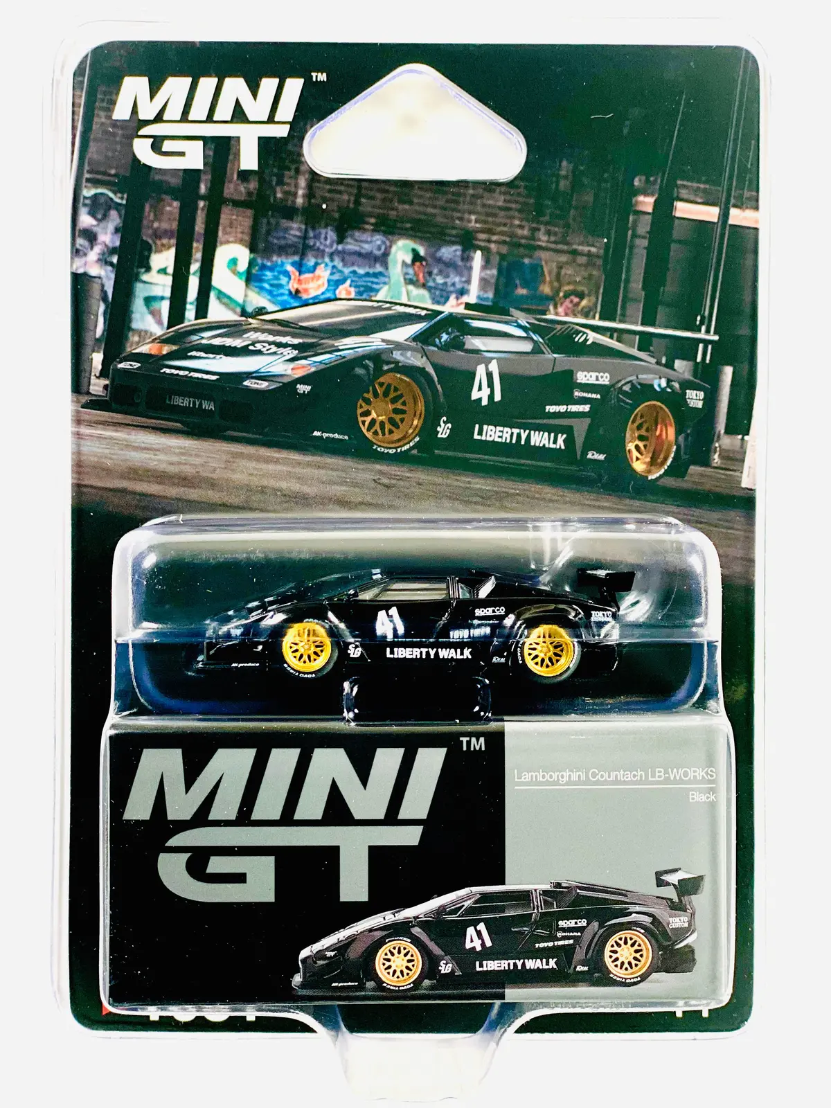Mini Gt Mijo Exclusive Lamborghini Countach Lb-Works Black #1081 1