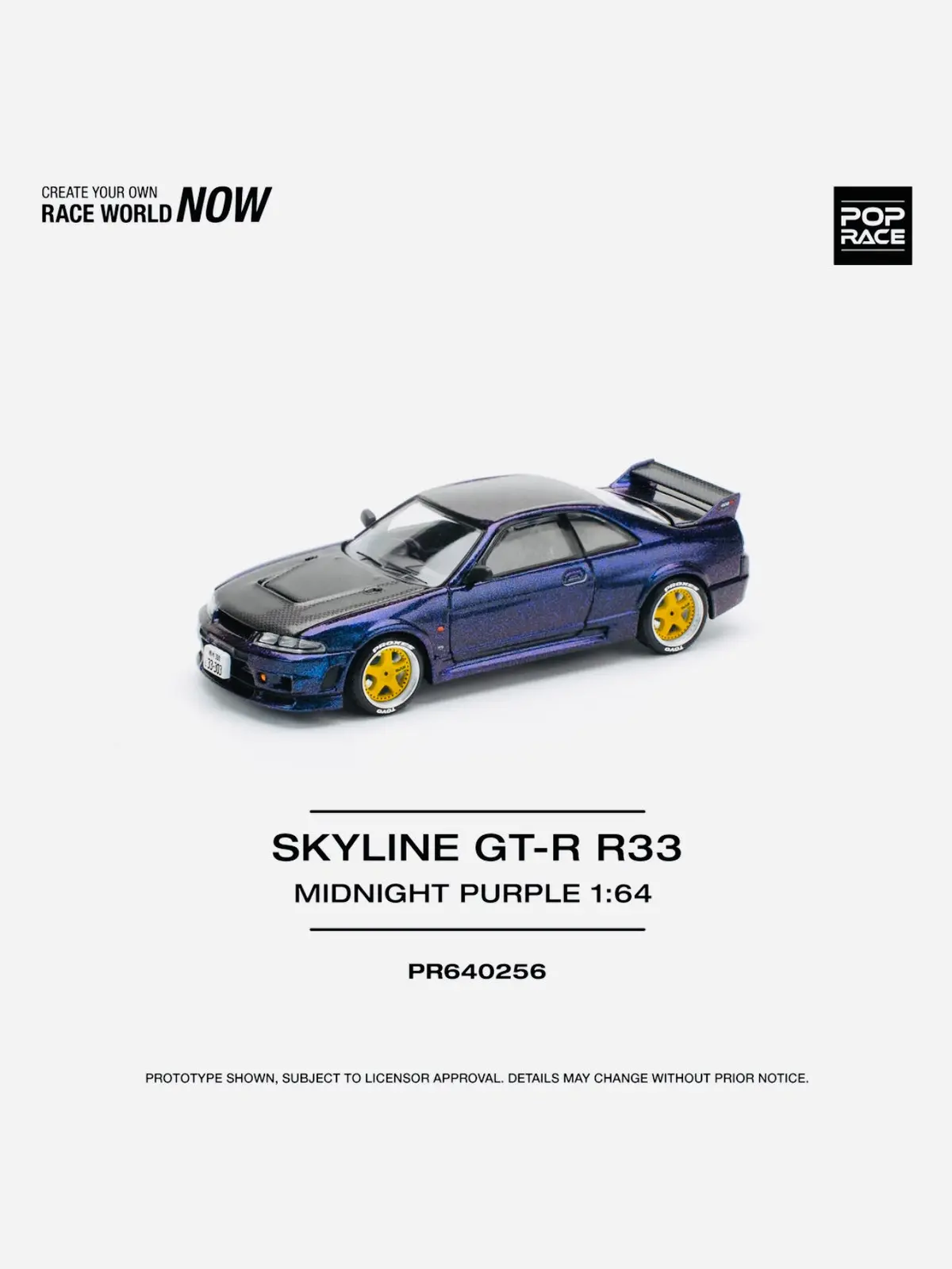 Pop Race Factory Sealed Nissan Skyline Gtr R33 Nismo Midnight Purple #256 1