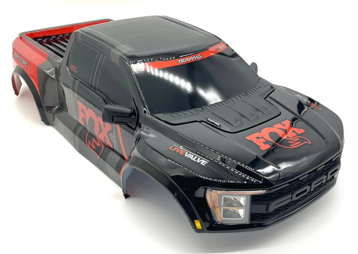 Raptor R Body, Painted  Shell, Orange Fox (Cover Trimmed Traxxas 101076-4 1