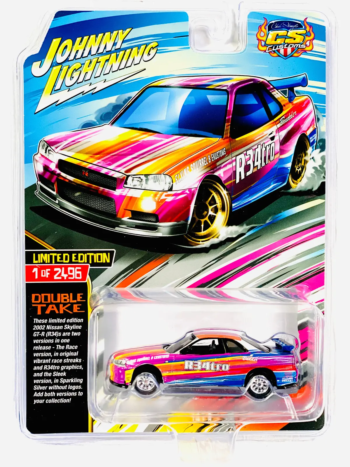 Johnny Lightning 2002 Nissan Skyline Gt-R (R34) W/ Tampo 1