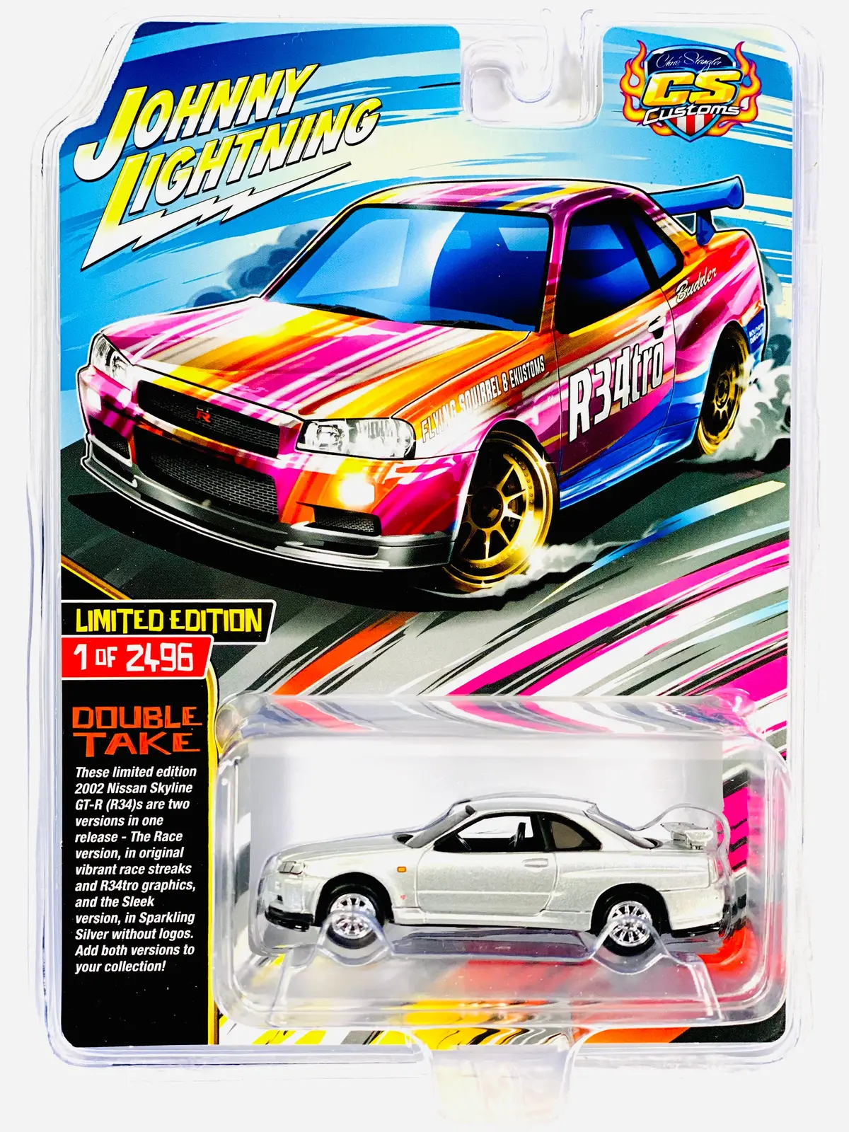 Johnny Lightning 2002 Nissan Skyline Gt-R (R34) No Tampo 1