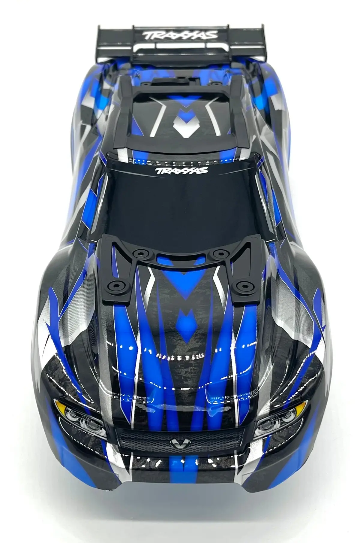 Rustler Ultimate - Body Shell (Black & Blue Cover Shell Decals Traxxas 67097-4 2
