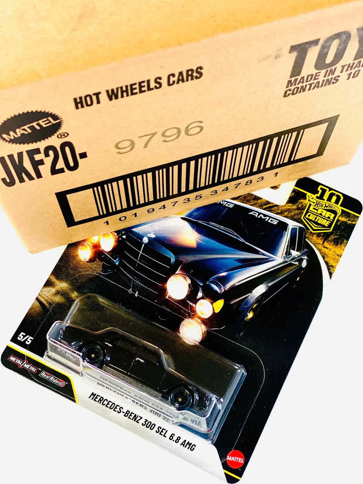 Hot Wheels 2026 Car Culture Mercedes-Benz 300 Sel 6.8 Amg Factory Sealed Solid Pack (10 Cars) 1