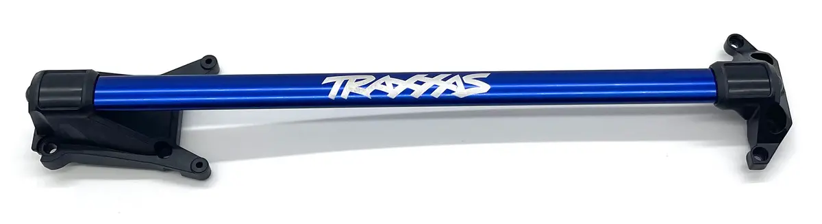 Rustler Ultimate - Brace Bar & Mount (Blue) Hd Chassis Support Traxxas 67097-4 1