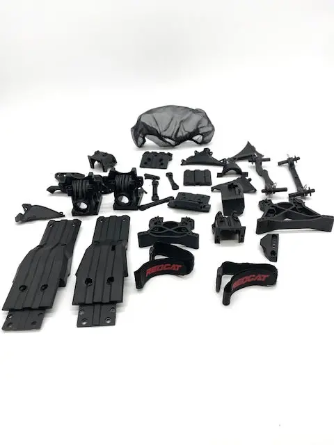 Kaiju Ext - Body Mounts, Skid Plates, Shock Towers Bulkhead Redcat 1