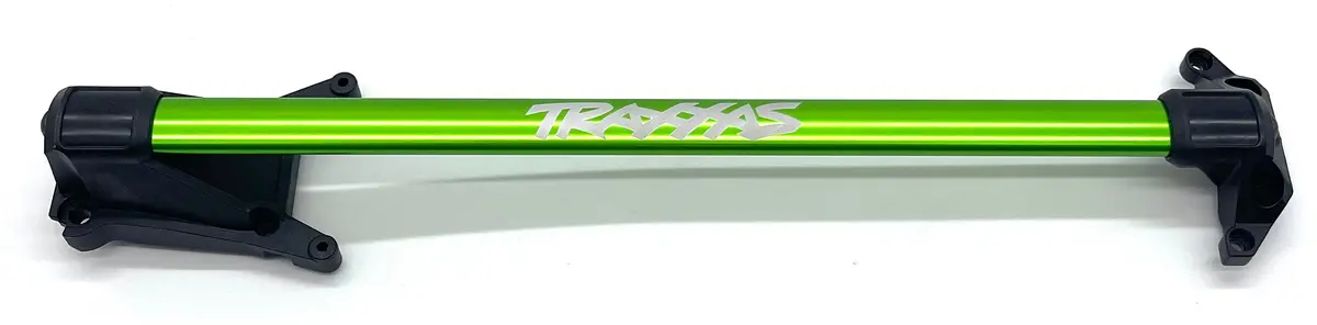 Rustler Ultimate - Brace Bar & Mount (Green) Hd Chassis Support Traxxas 67097-4 1