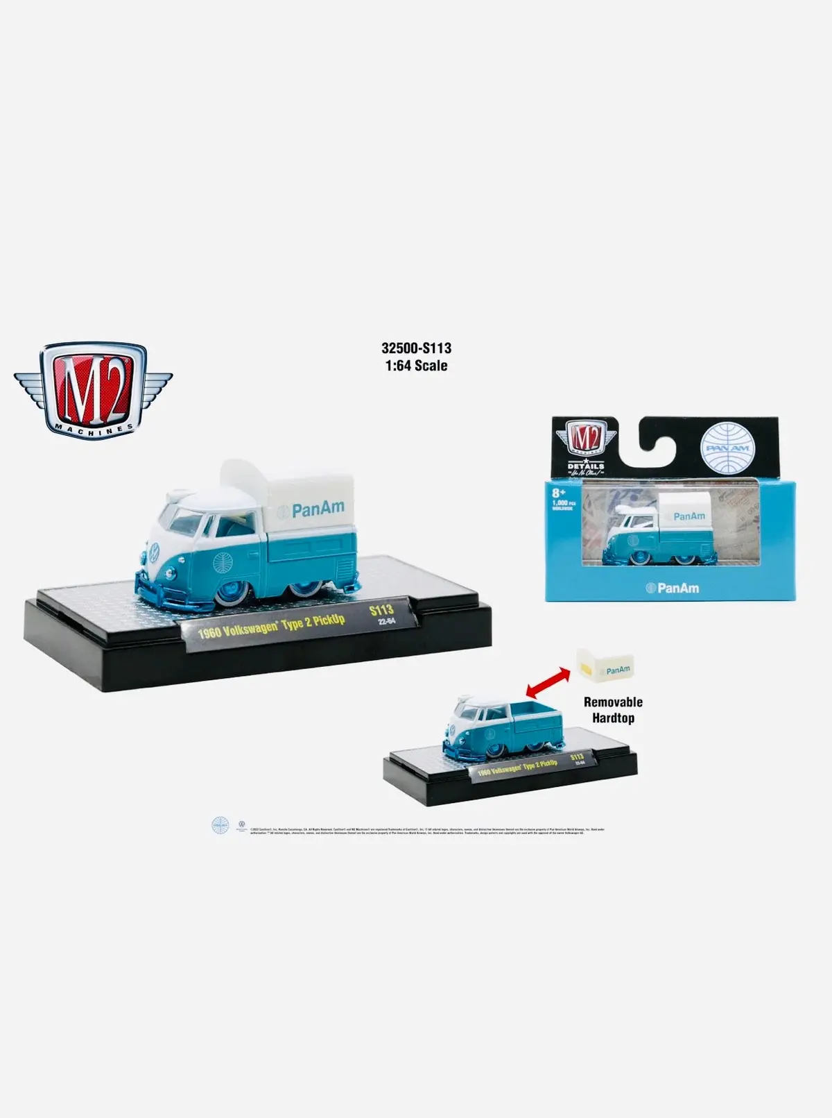 M2 Machines Auto-Club 1960 Volkswagen Type Ii Pickup 1
