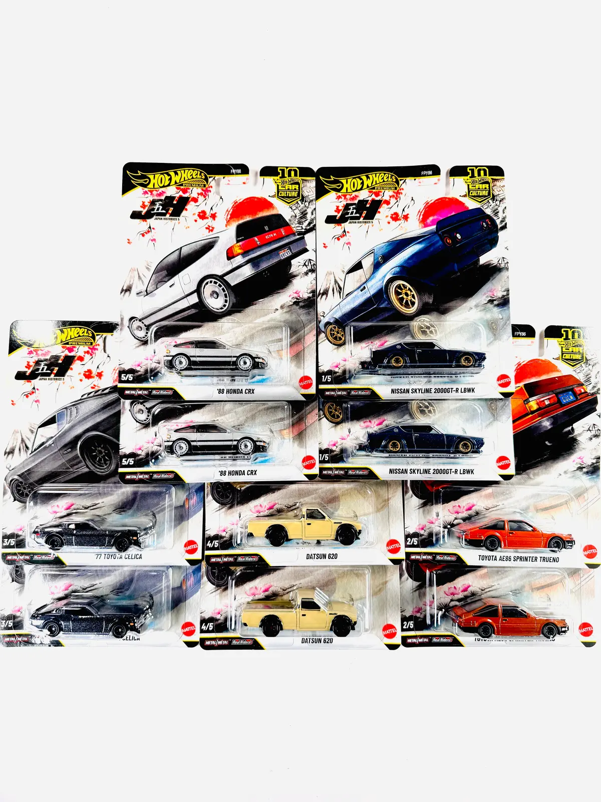 Hot Wheels 2026 Car Culture Japan Historics 5 Jh5 Factory Sealed Case P (10 Cars) 1