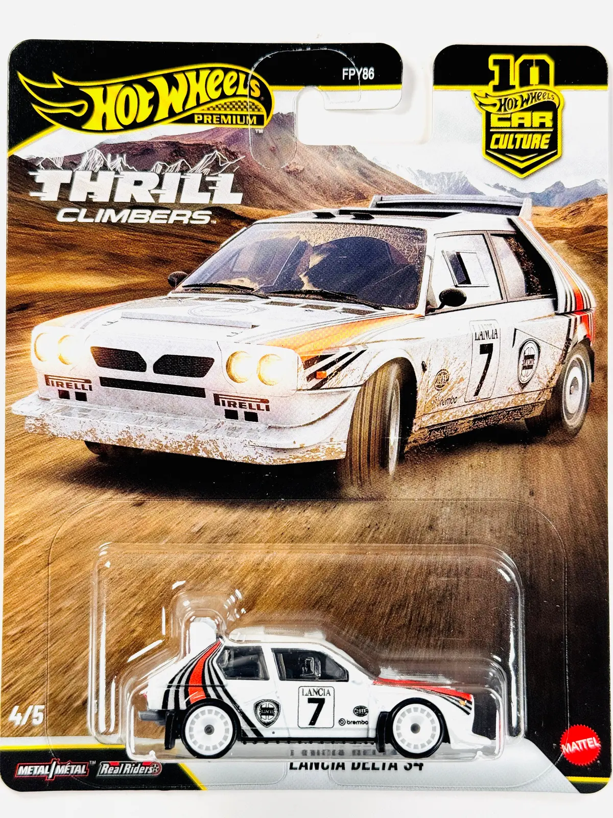 Hot Wheels 2026 Car Culture Thrill Climbers Lancia Delta S4 1