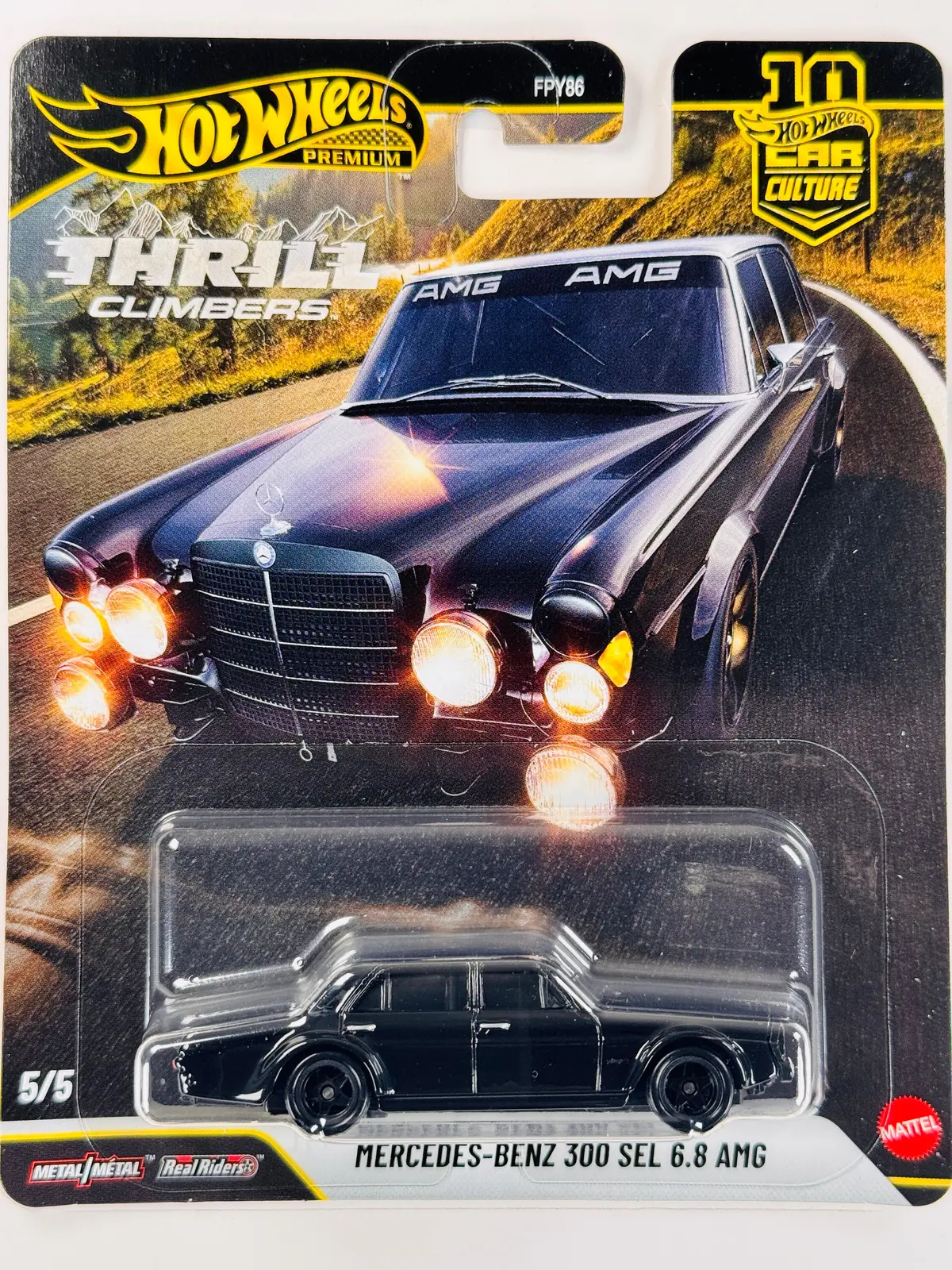 Hot Wheels 2026 Car Culture Thrill Climbers Mercedes-Benz 300 Sel 6.8 Amg 1