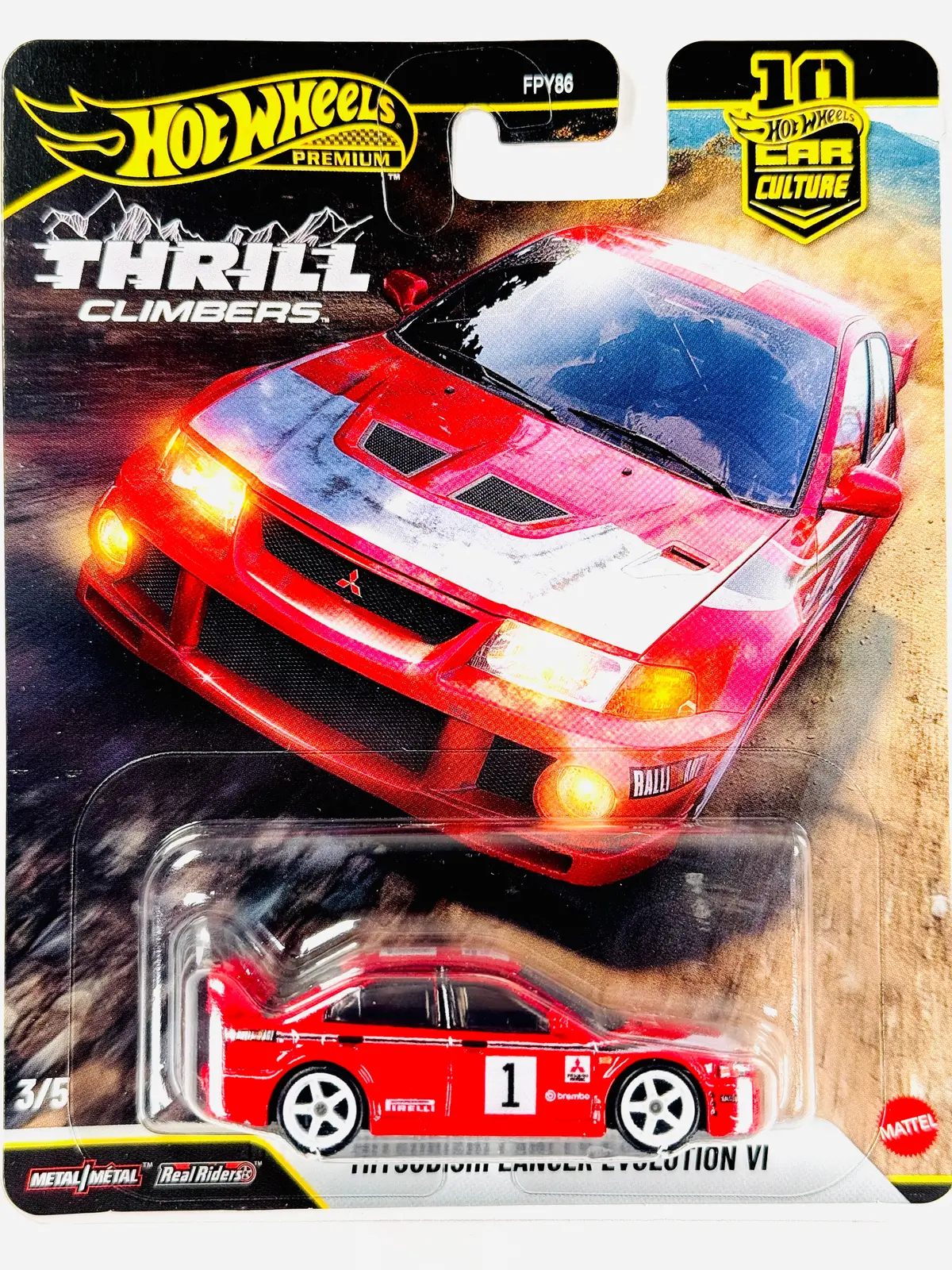 Hot Wheels 2026 Car Culture Thrill Climbers Mitsubishi Lancer Evolution Vi 1