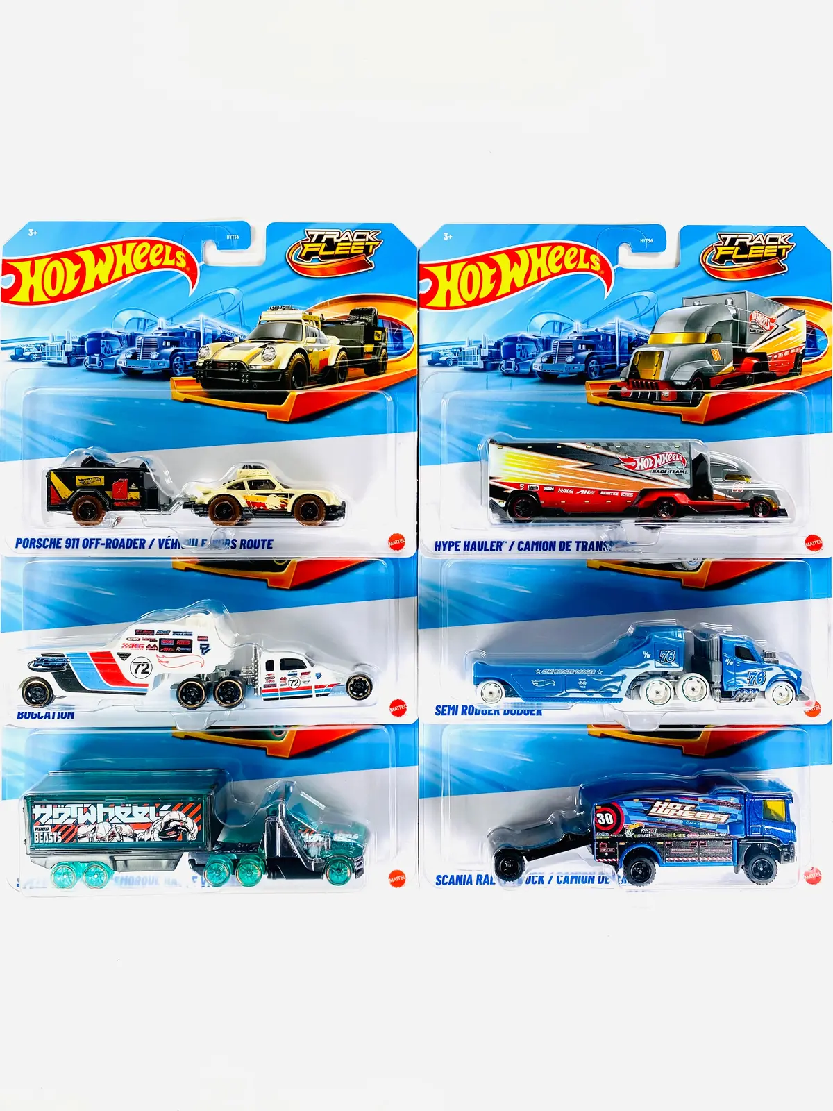 Hot Wheels 2026 Track Fleet Series Assortment Factory Sealed Case F (6 Trucks) 1