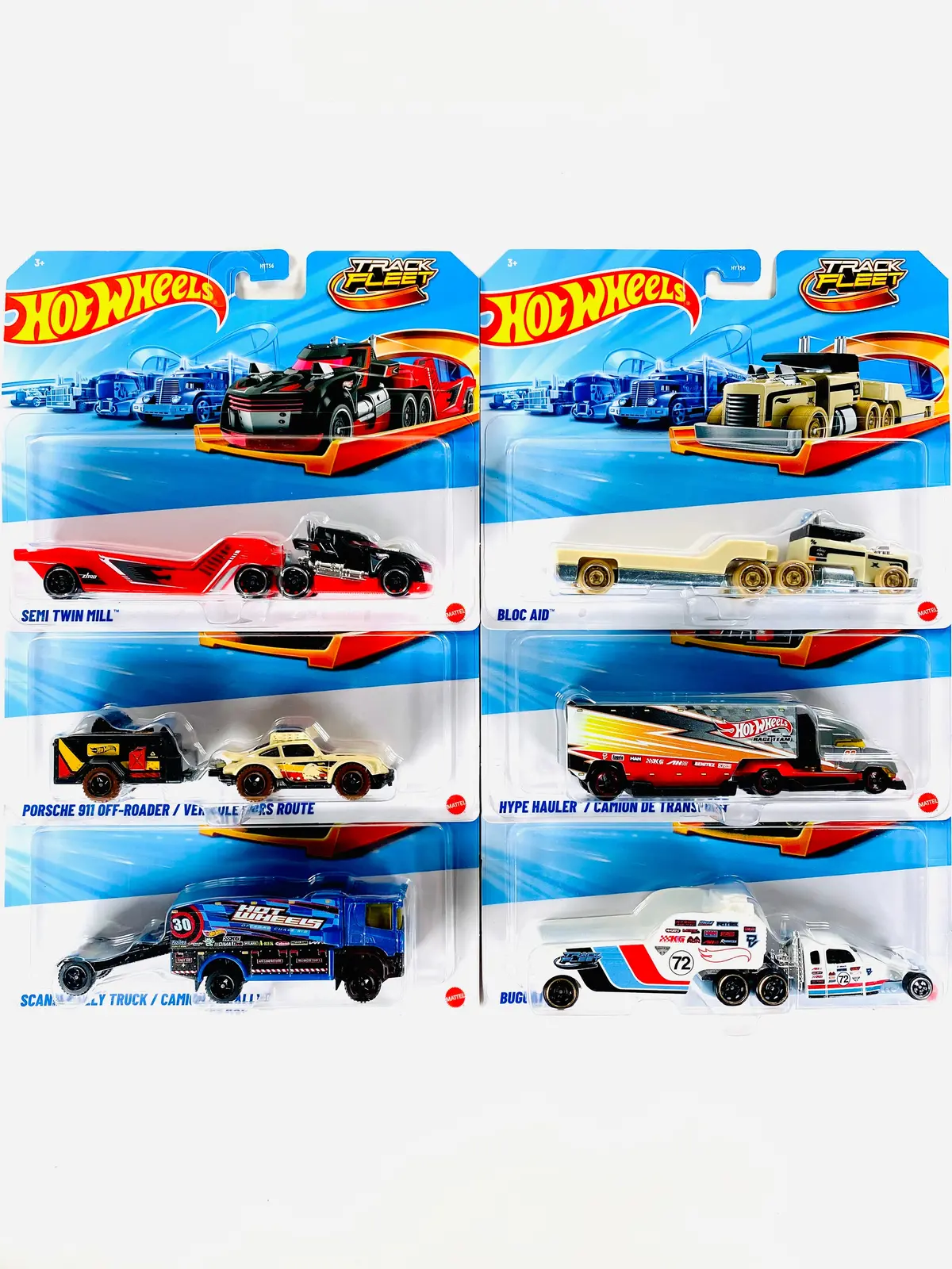 Hot Wheels 2026 Track Fleet Series Assortment Factory Sealed Case D (6 Trucks) 1