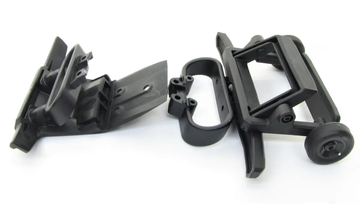 Rustler 4X4 Bumpers & Wheelie Bar Front & Rear Mount New Vxl 67376-4 1