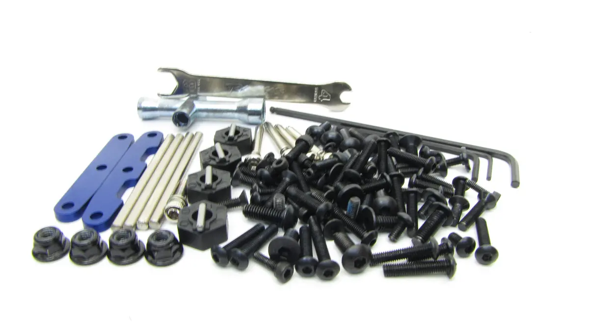 Rustler 4X4 Screws & Tools Set Wheel Nuts Suspension Pins Vxl 67076-4 1