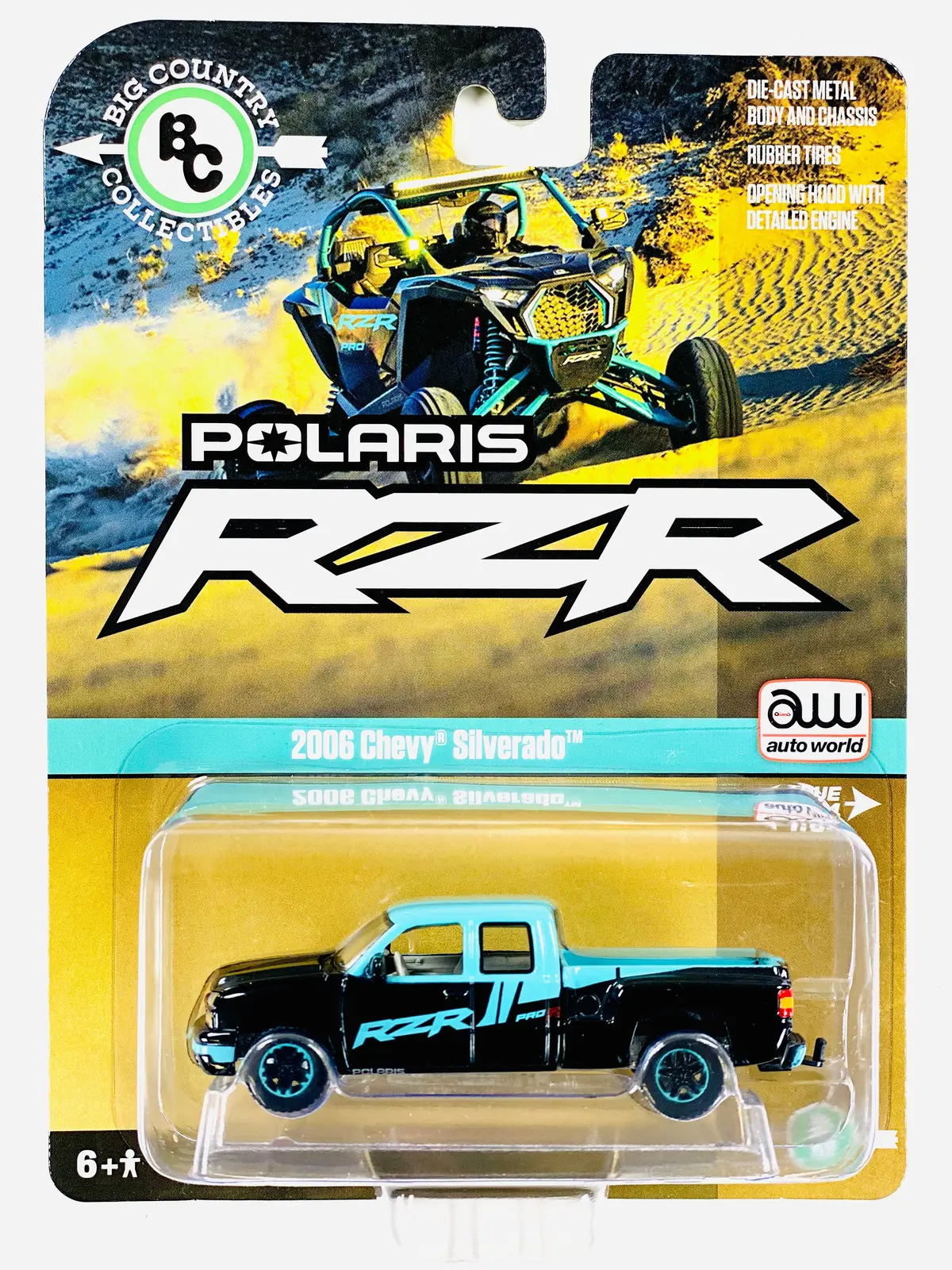 Auto World Big Country Collectibles Polaris Rzr 2006 Chevy Silverado Truck 1