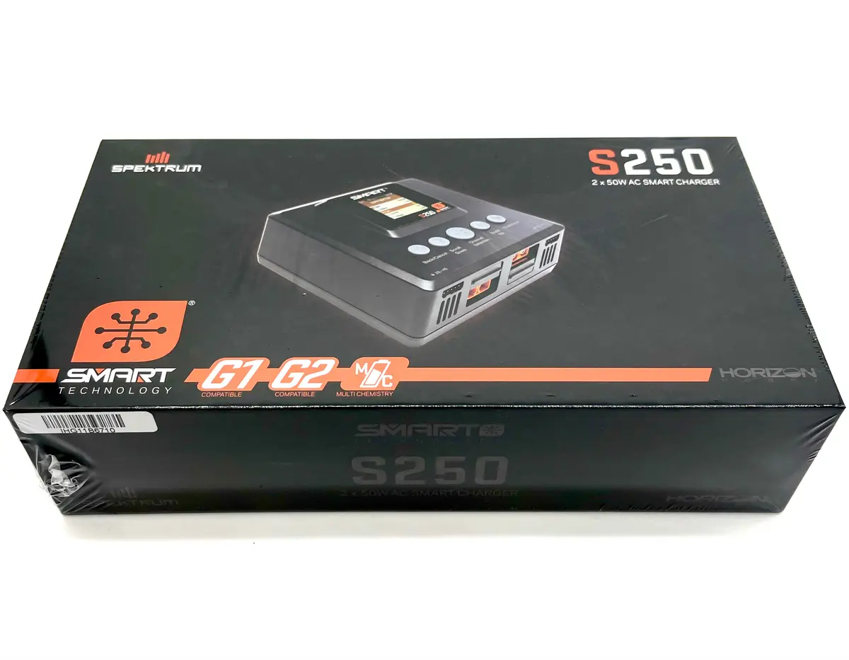 Spektrum S250 G2 Ac 2X50w Smart Charger [Spmxc2060] Kraton Outcast Dual Port 1