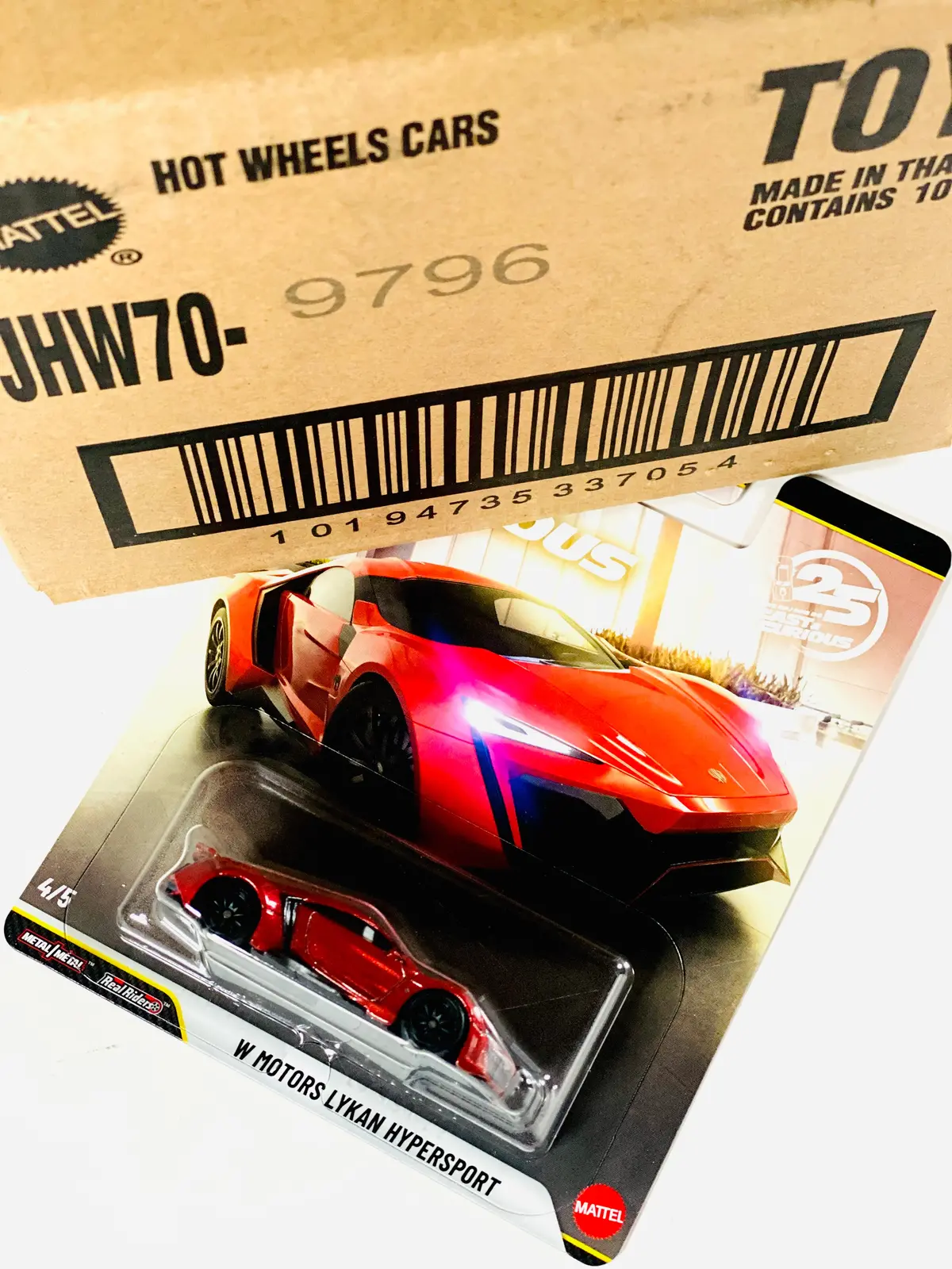 Hot Wheels 2026 Fast & Furious 25Th Anniversary W Motors Lykan Hypersport Factory Sealed Solid Pack (10 Cars) 1