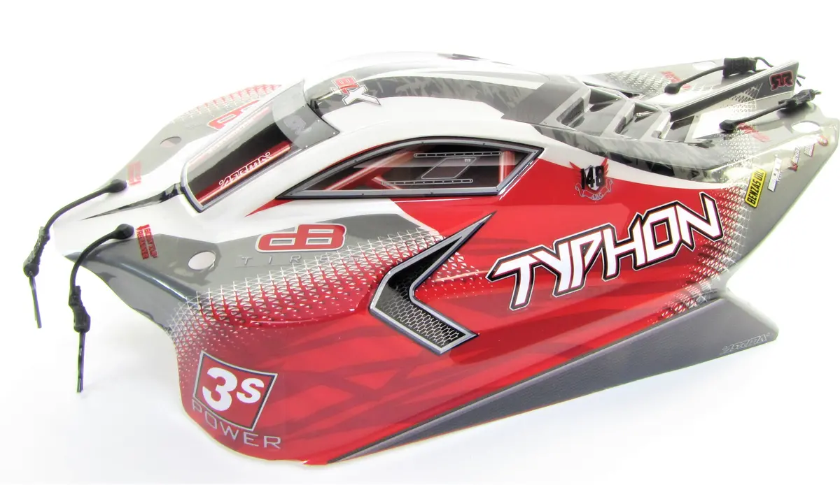 Arrma Typhon 4X4 3S Blx - Body Shell (Painted Decaled Trimmed Red Mega Ara4306v3 1