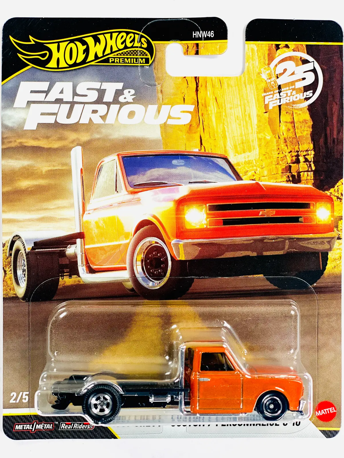 Hot Wheels 2026 Fast & Furious 25Th Anniversary Case P 1967 Chevy Custom/Personnalise C10 1