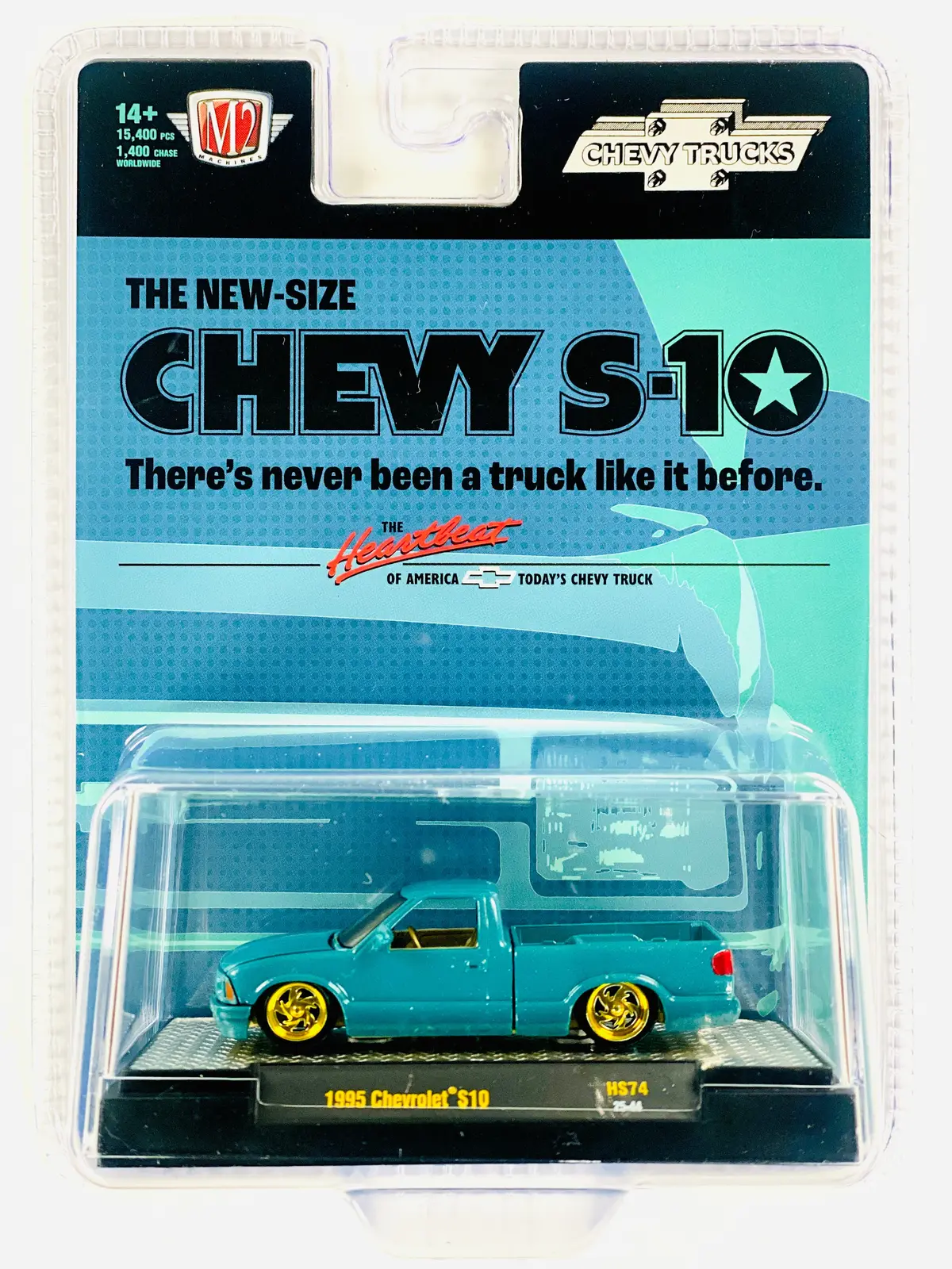 M2 Machines Hobby Exclusive 1995 Chevrolet S10 Custom Truck Chase 1