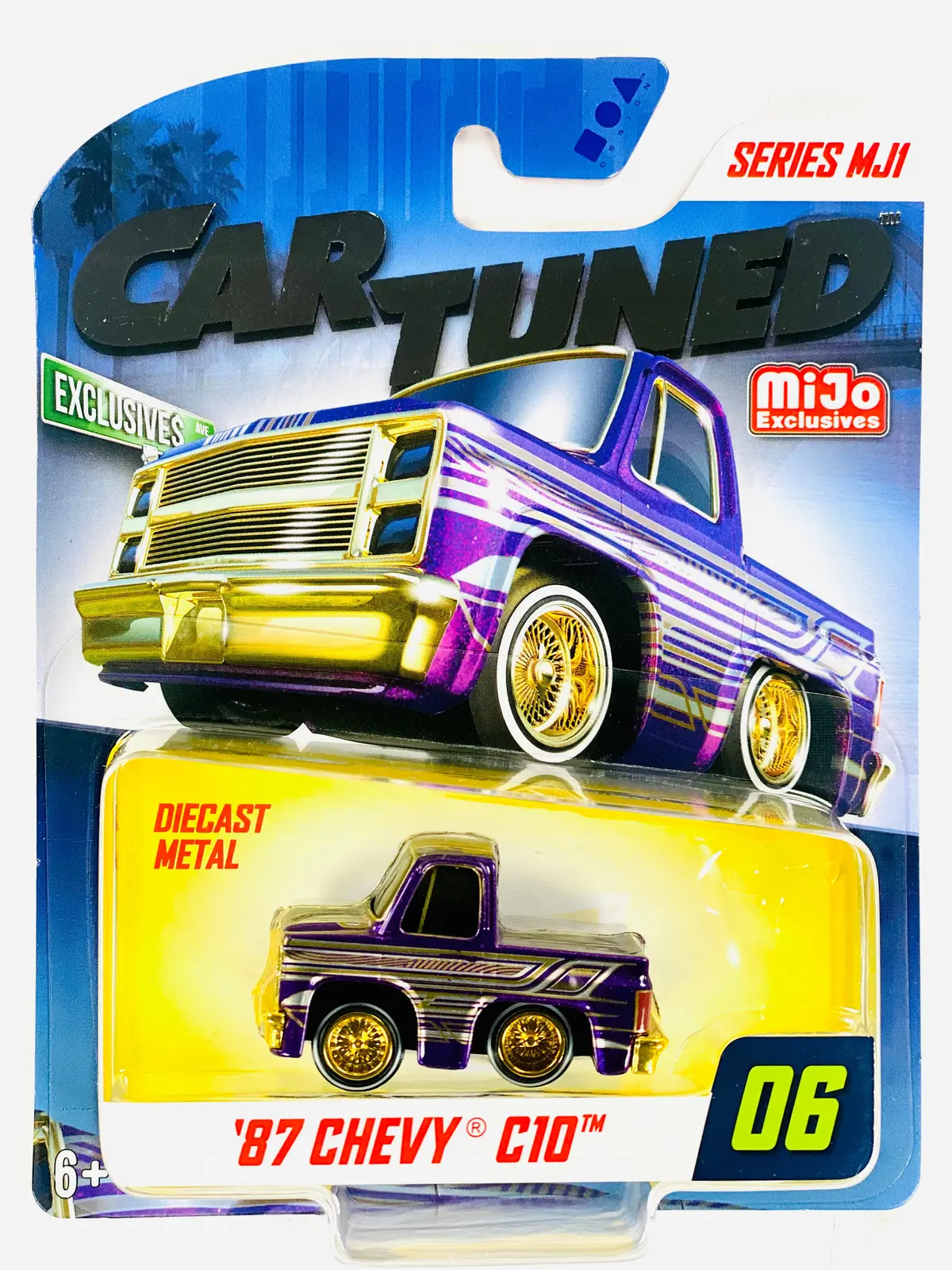 Cartuned Mijo Exclusives Series Mj1 '87 Chevrolet C10 Purple #06 1